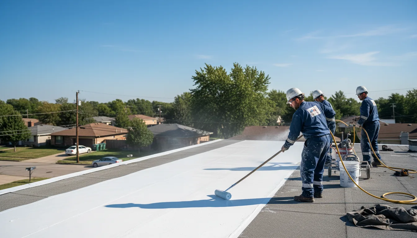 Commercial roof coating in Davisboro, GA near me